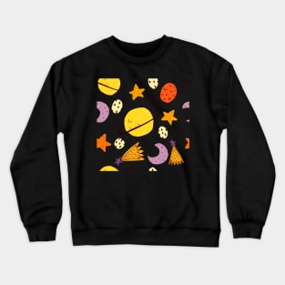 Colorful Planets Crewneck Sweatshirt